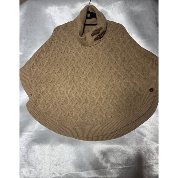 NWOT Massimo Dutti cable knit Poncho S - Picture 1 of 11